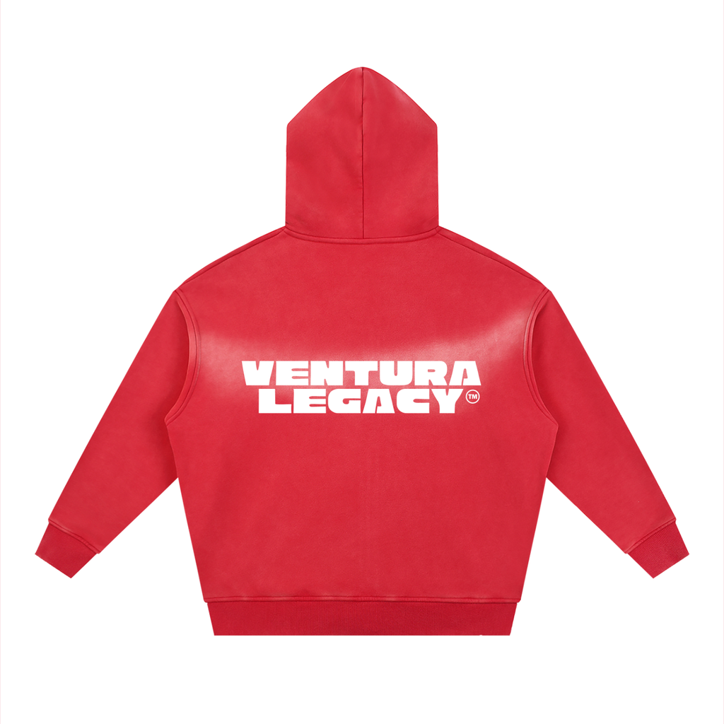Ventura Legacy | Sunfade Two-way Zipper Boxy Fleece Hoodie Northmark