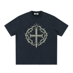Heavyweight Vintage Washed Frayed T-Shirt