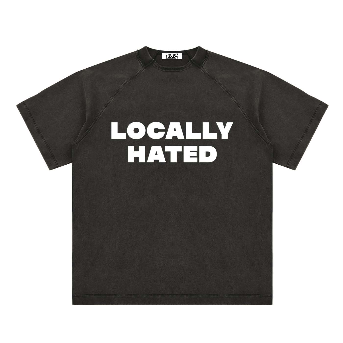 Ventura Legacy | Vintage Washed Raglan Cotton T-Shirt Hated