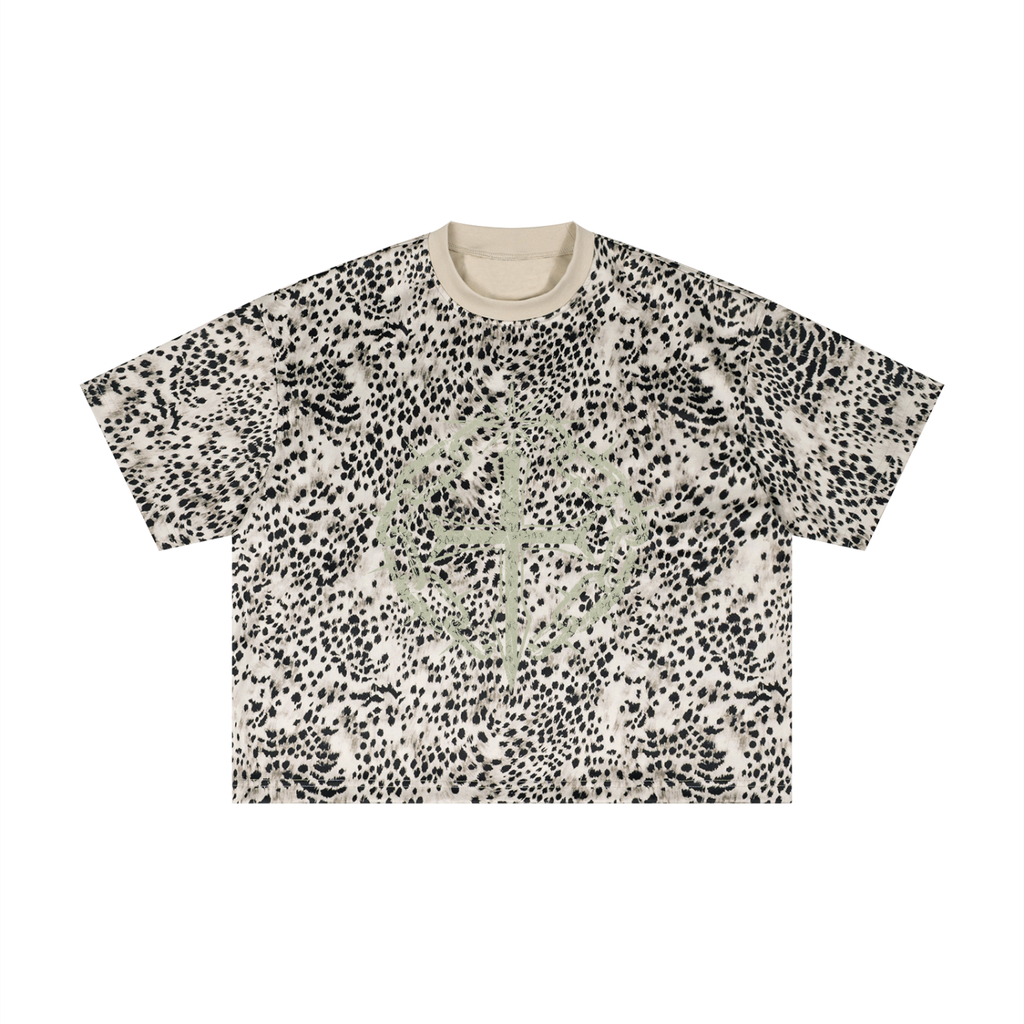 Unisex Leopard Print Boxy T-Shirt