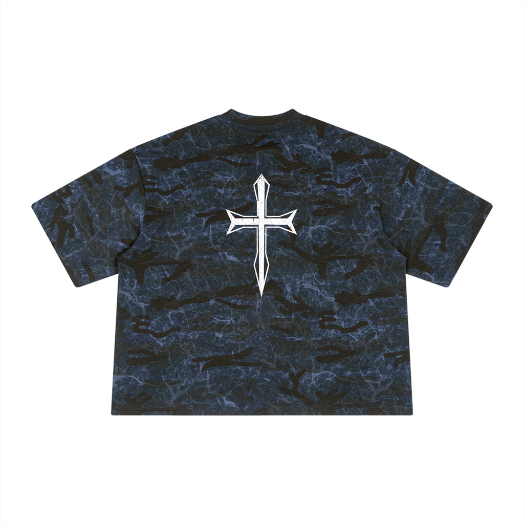 Ventura Legacy | Unisex Boxy Camo Print T-Shirt Hated
