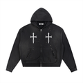 Ventura Legacy | Sun Fade Frayed Raw Edge Fleece Zip Hoodie Northmark