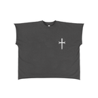Ventura Legacy | Raw Edge Boxy Non-Shrink T-Shirt Cross