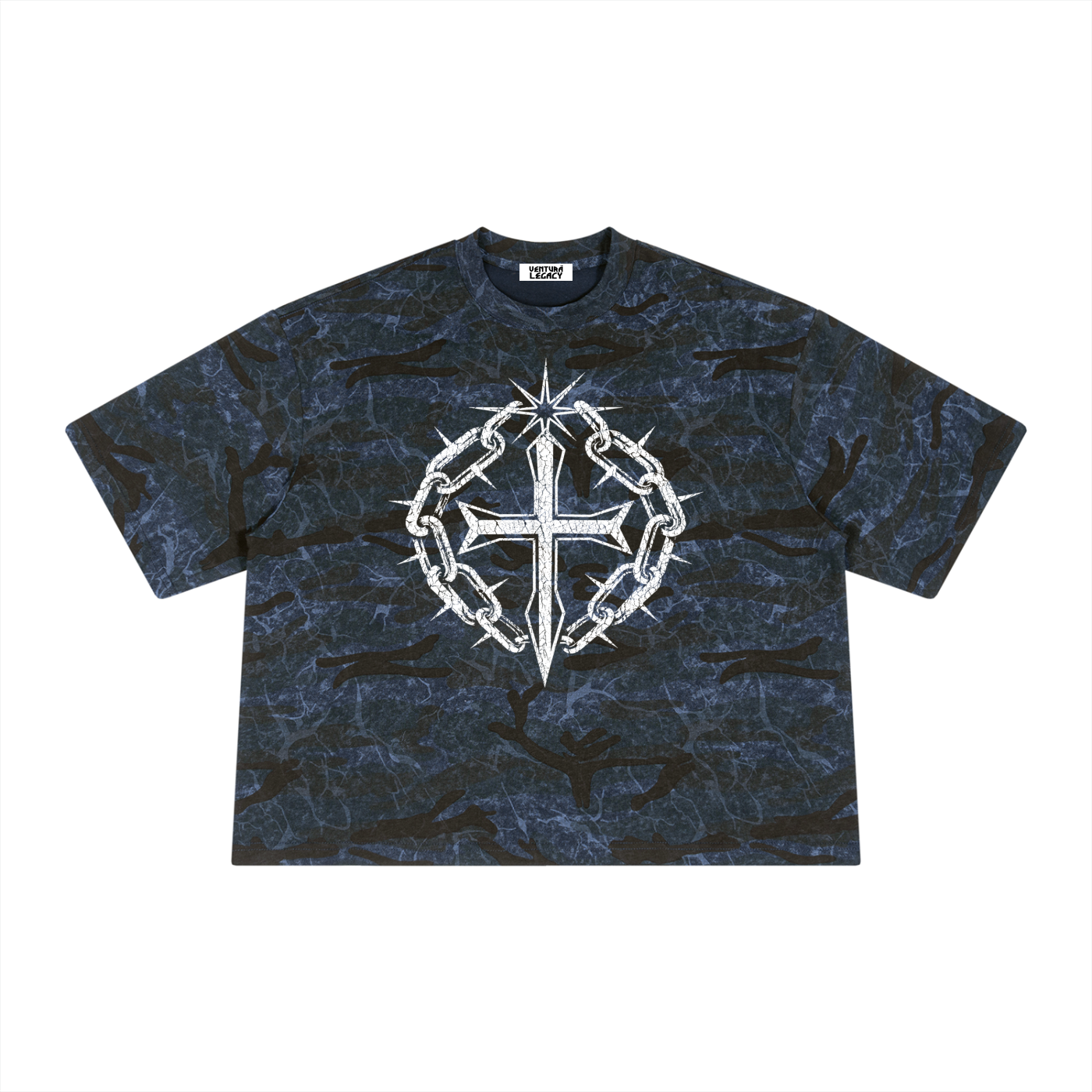 Ventura Legacy | Unisex Boxy Camo Print T-Shirt Northmark