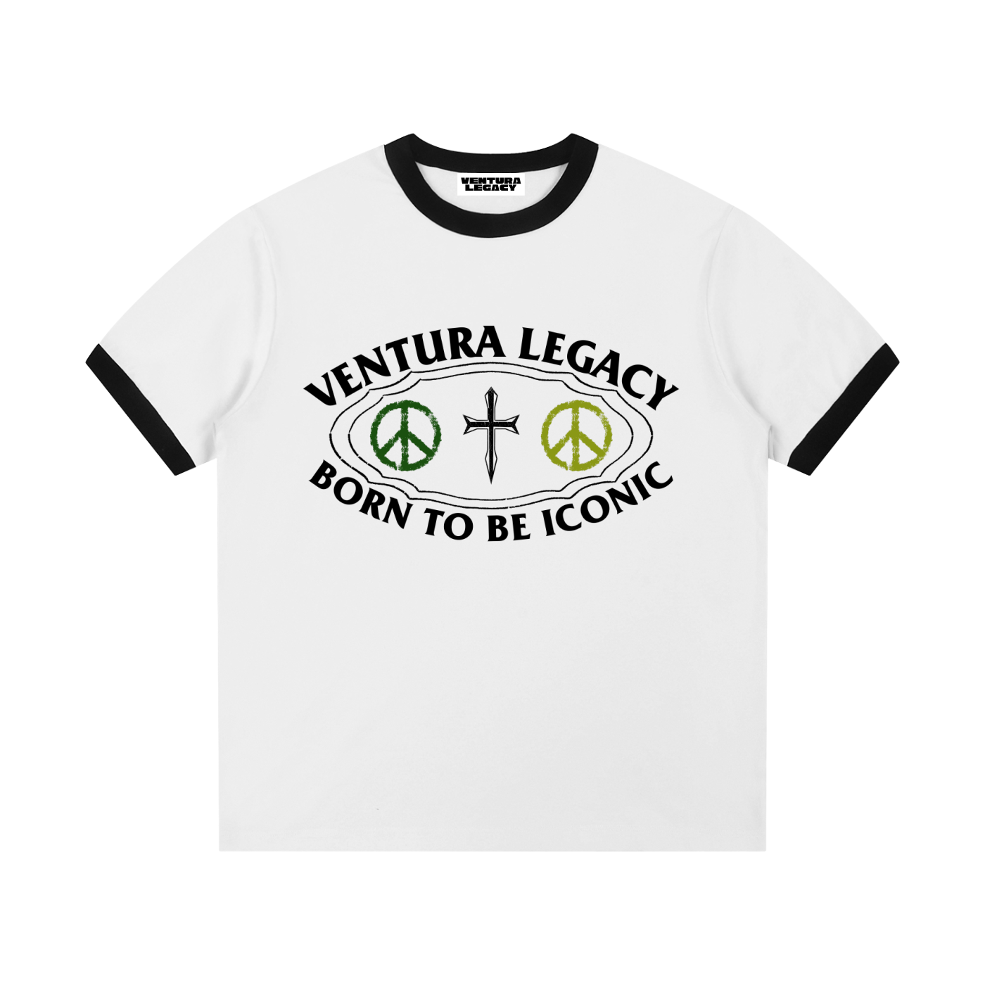 Ventura Legacy | Contrast Edge Ribbed Crewneck T-Shirt Tampa