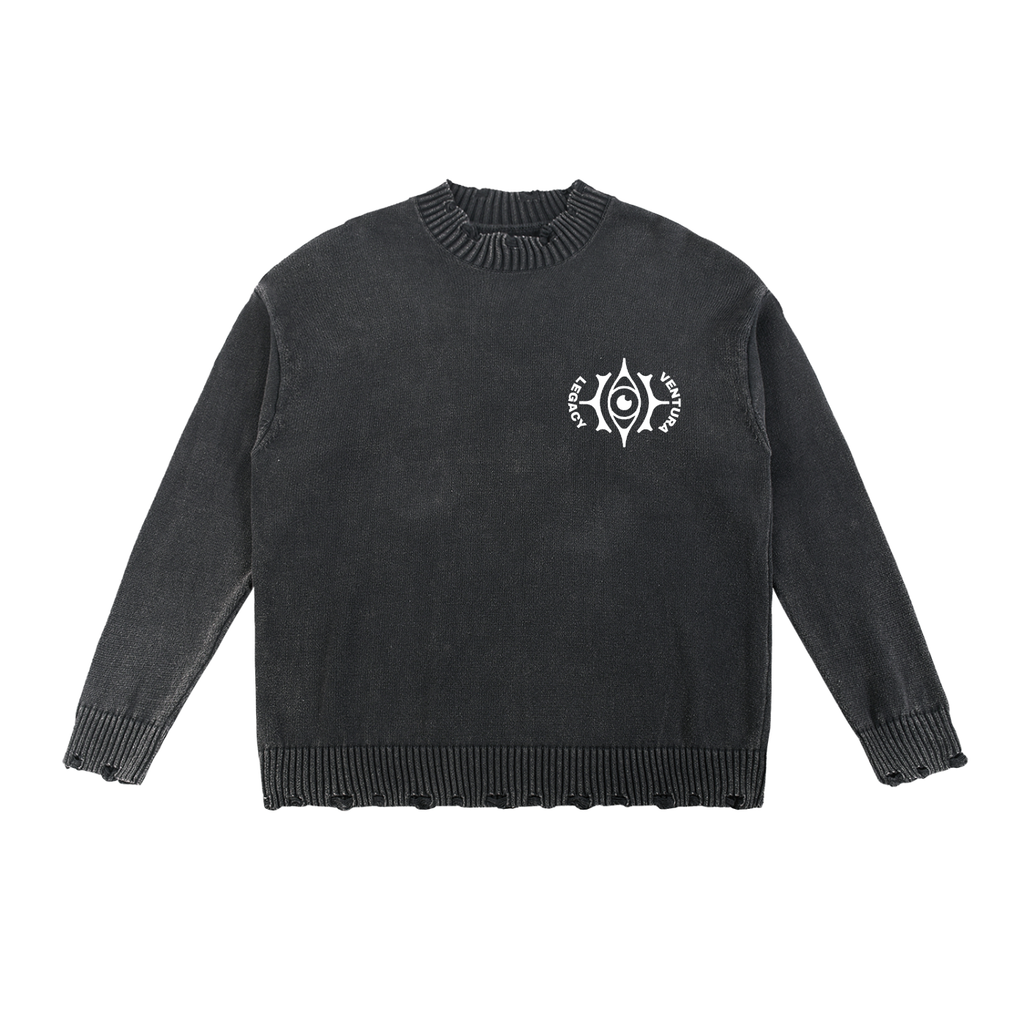 Ventura Legacy | Vintage Washed Hand-Frayed Sweater I See God