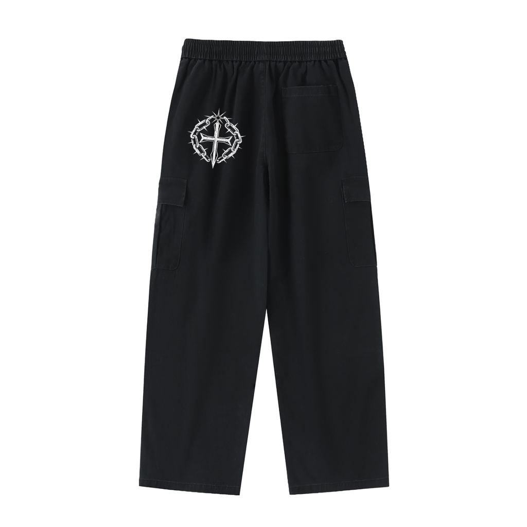 Ventura Legacy | Drawstring Waist Straight-Leg Cargo Pants Zombre