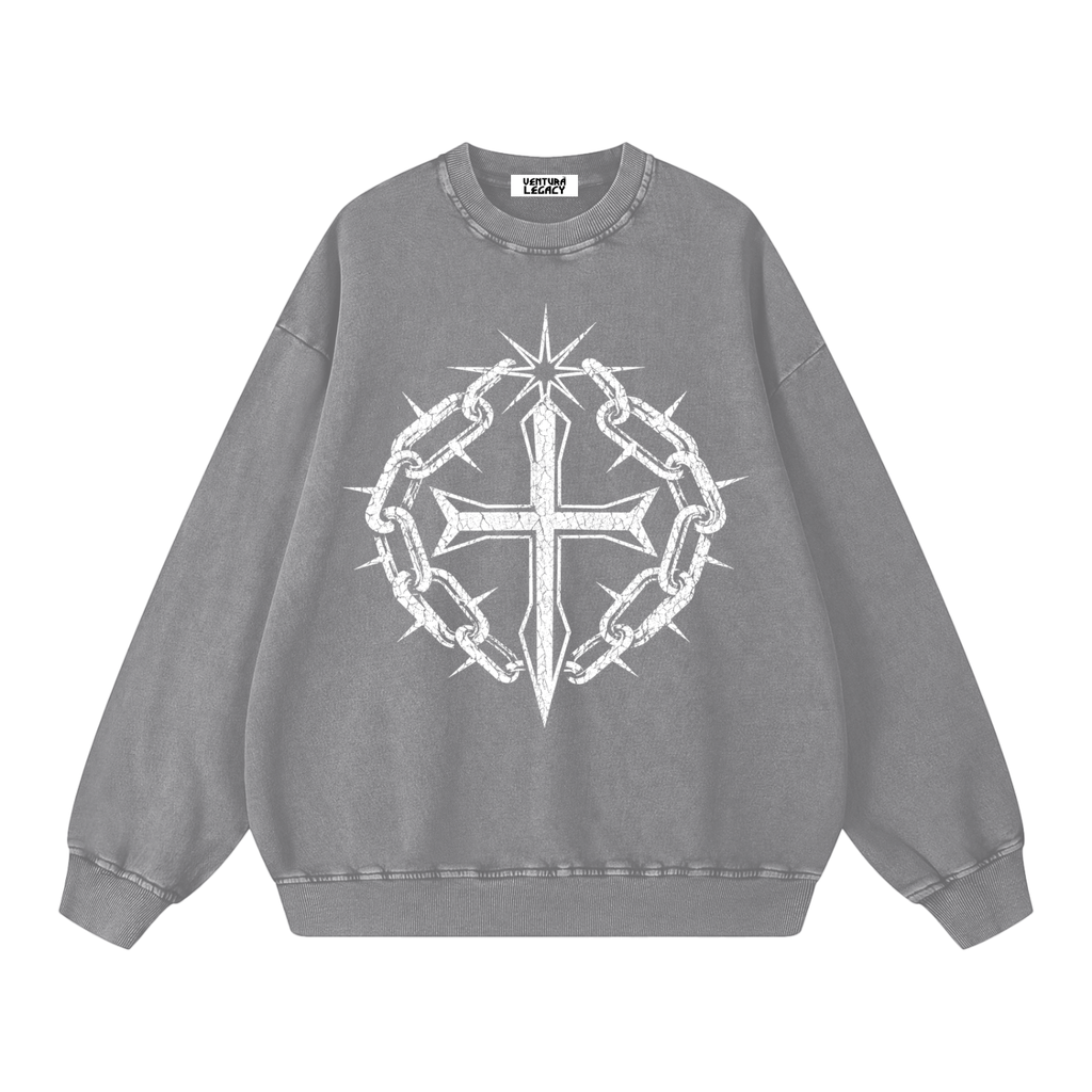 Snow Washed Oversized Sweatshirt