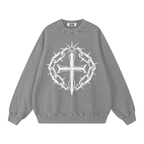 Snow Washed Oversized Sweatshirt