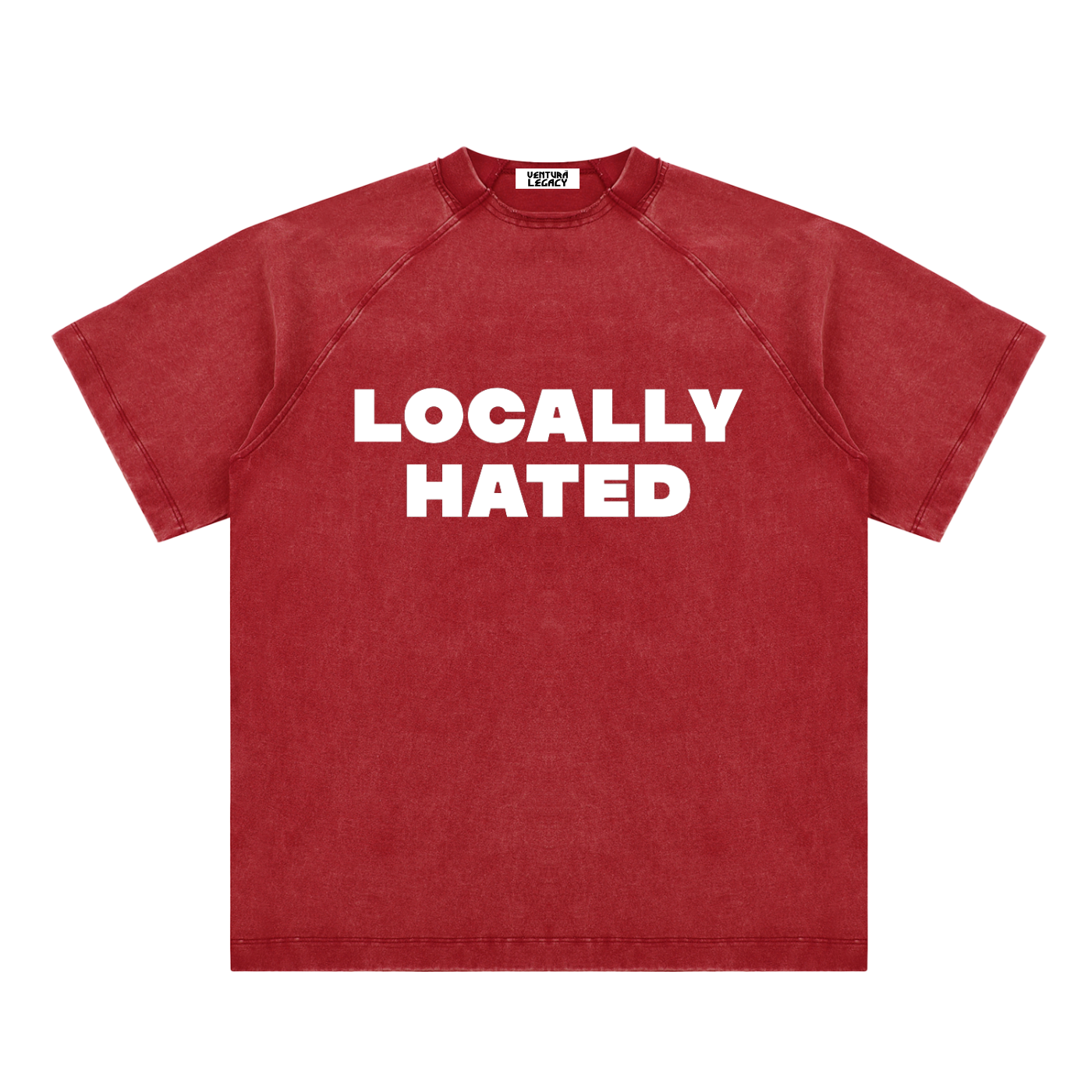 Ventura Legacy | Vintage Washed Raglan Cotton T-Shirt Hated