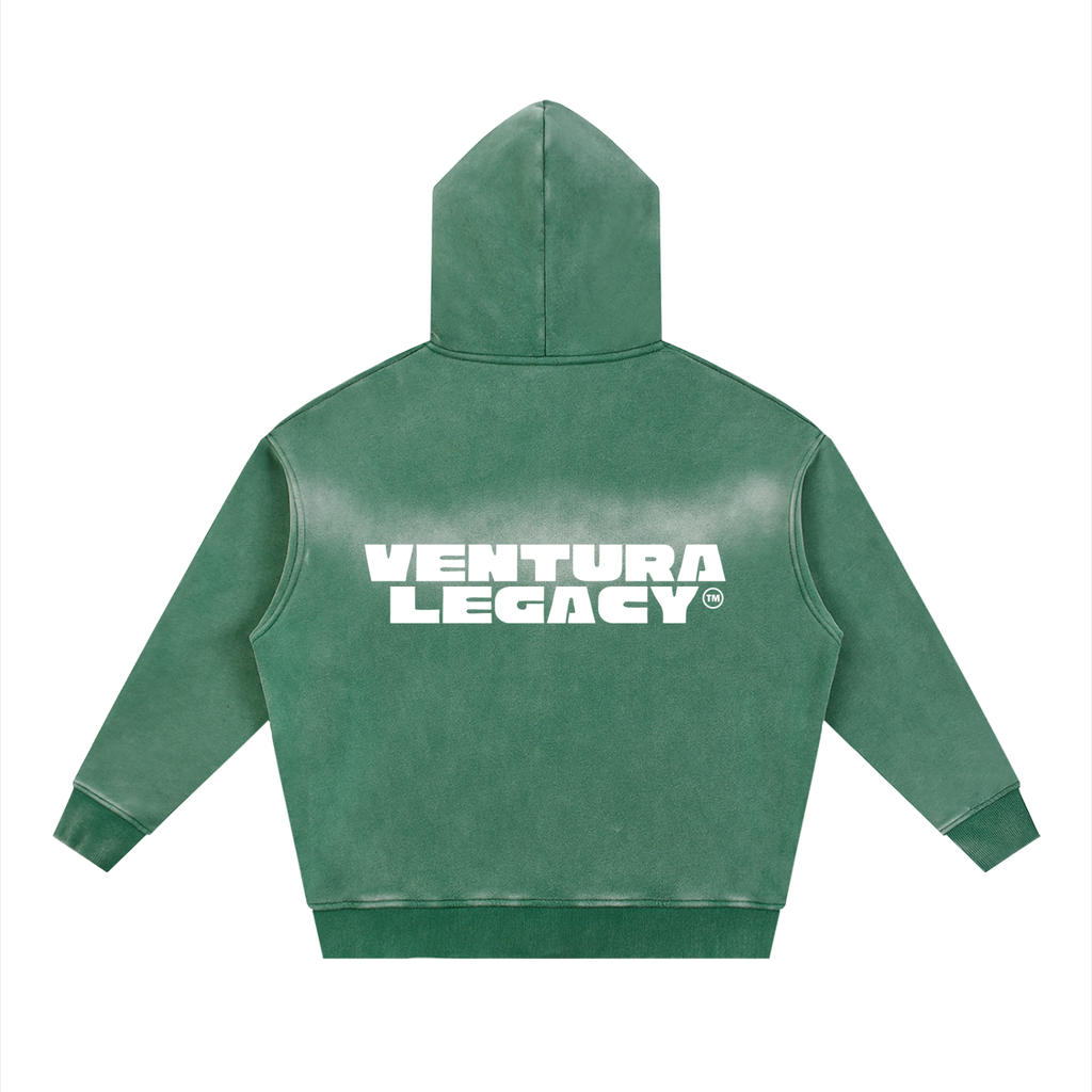Ventura Legacy | Sunfade Two-way Zipper Boxy Fleece Hoodie Northmark
