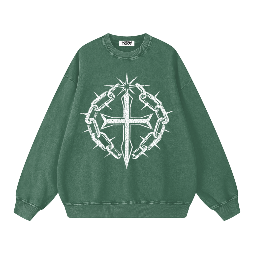 Snow Washed Oversized Sweatshirt