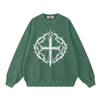 Snow Washed Oversized Sweatshirt