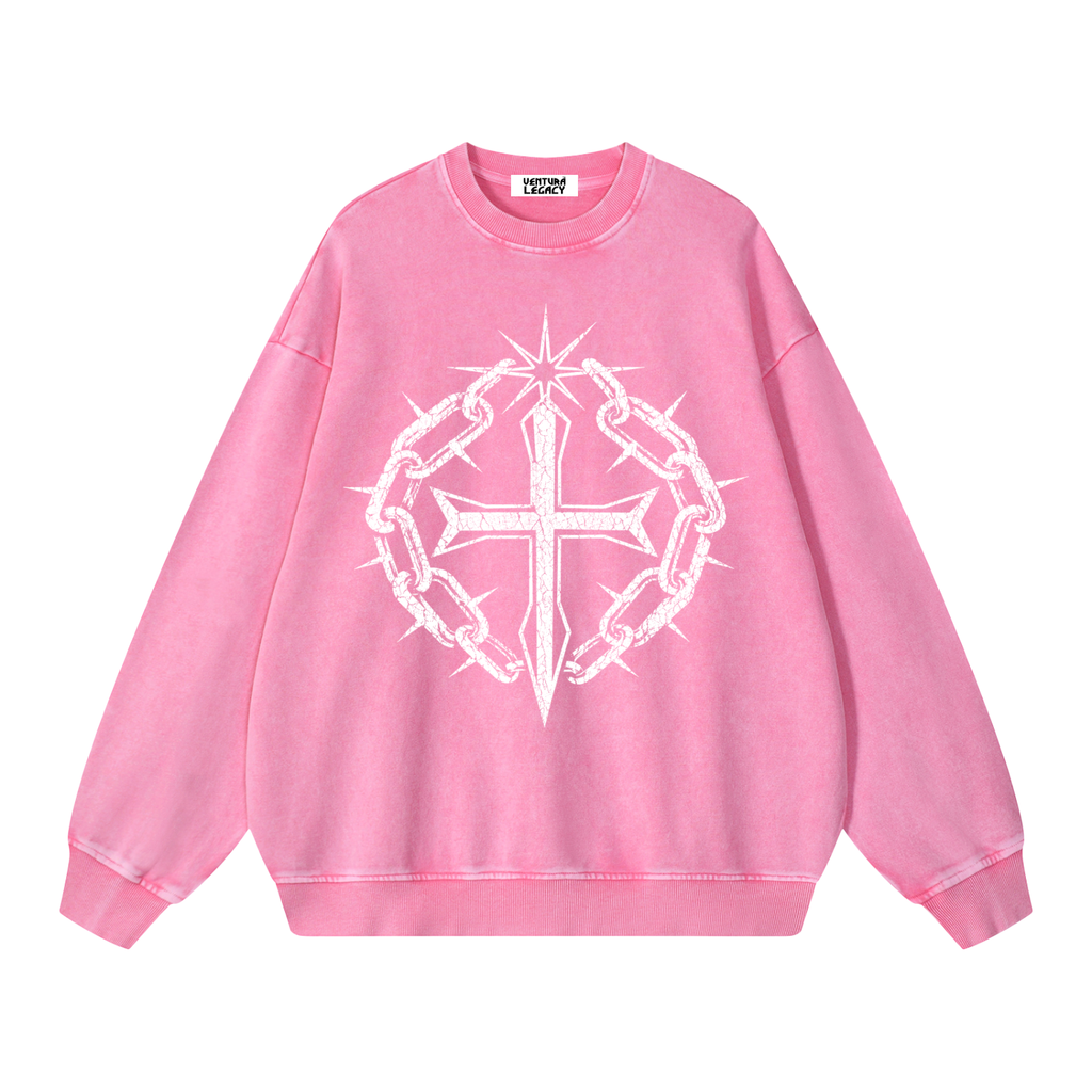 Snow Washed Oversized Sweatshirt