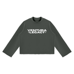 Ventura Legacy | Unisex Mock Neck Raw Edge Boxy Sweatshirt Xebec