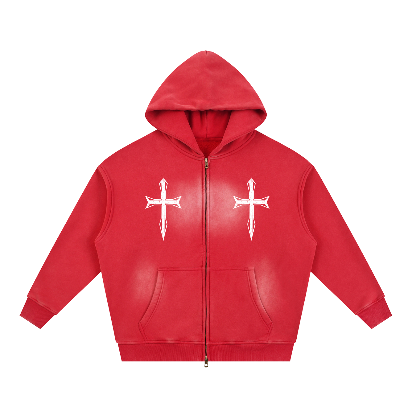Ventura Legacy | Sunfade Two-way Zipper Boxy Fleece Hoodie Northmark