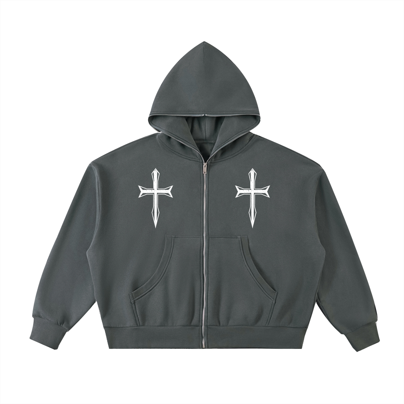 Ventura Legacy | Fleeced Full-Zip Boxy Hoodie Xebec