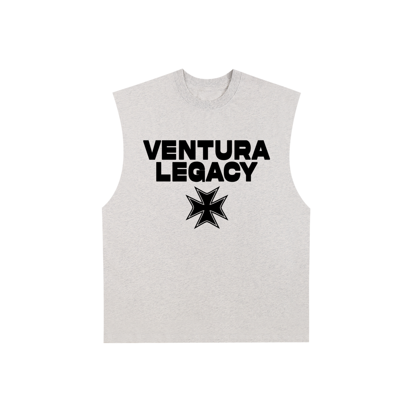 Raw Edge Cotton Tank Top