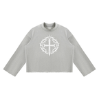 Ventura Legacy | Unisex Mock Neck Raw Edge Boxy Sweatshirt I See God