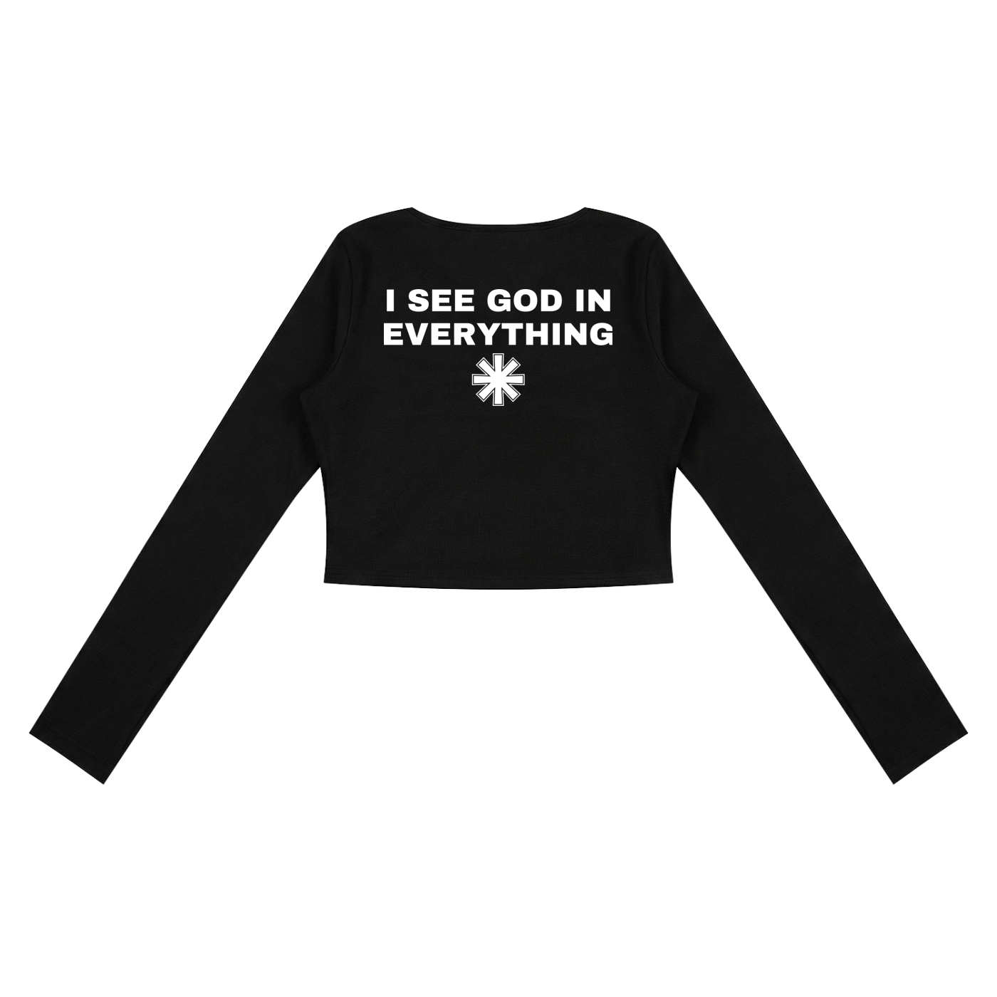 Ventura Legacy | Women's Ruched Long Sleeve Crop T-Shirt I see God
