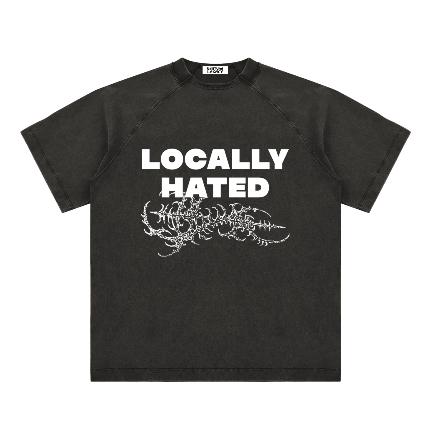 Ventura Legacy | Vintage Washed Raglan Cotton T-Shirt Hated