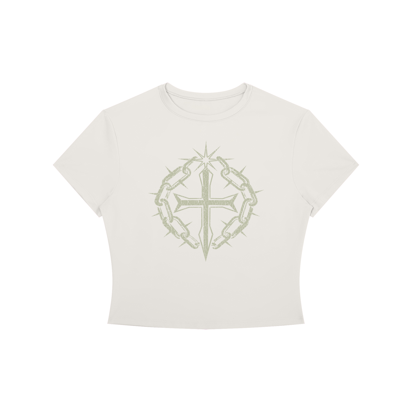 Women's Crewneck Crop T-Shirt