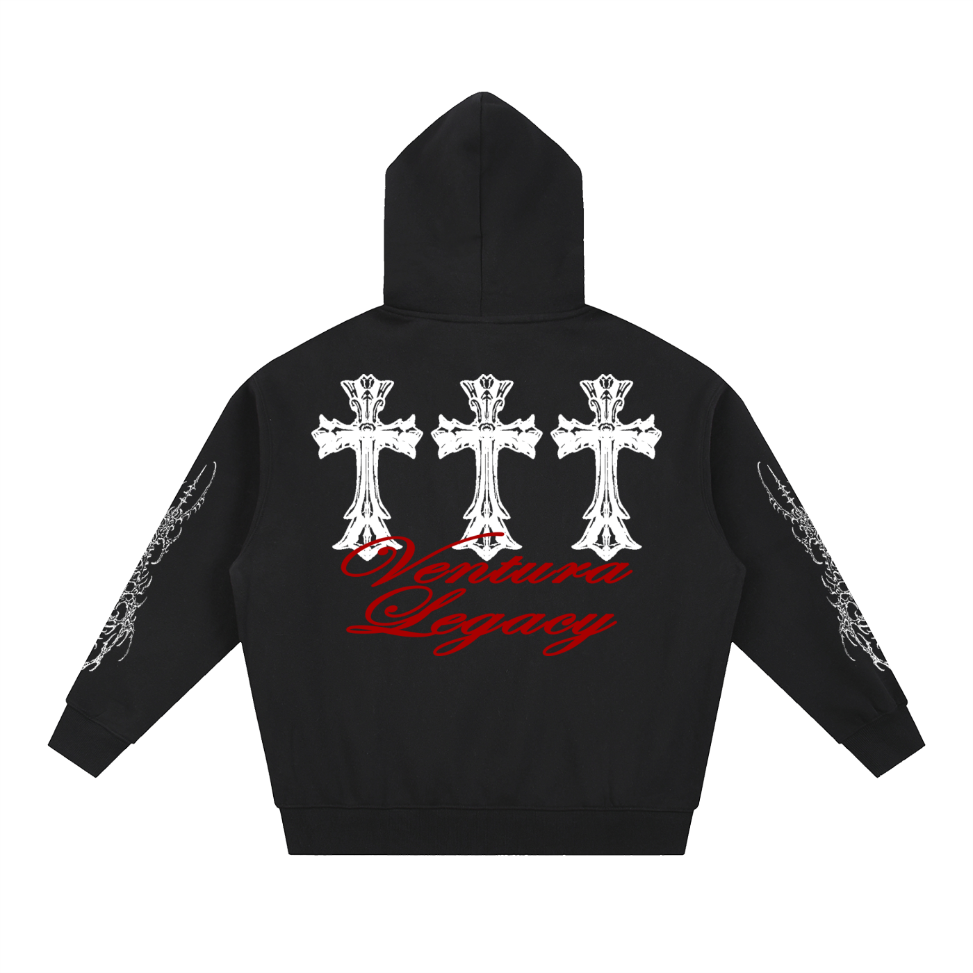 Zip Boxy Hoodie Drain
