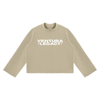 Ventura Legacy | Unisex Mock Neck Raw Edge Boxy Sweatshirt Xebec