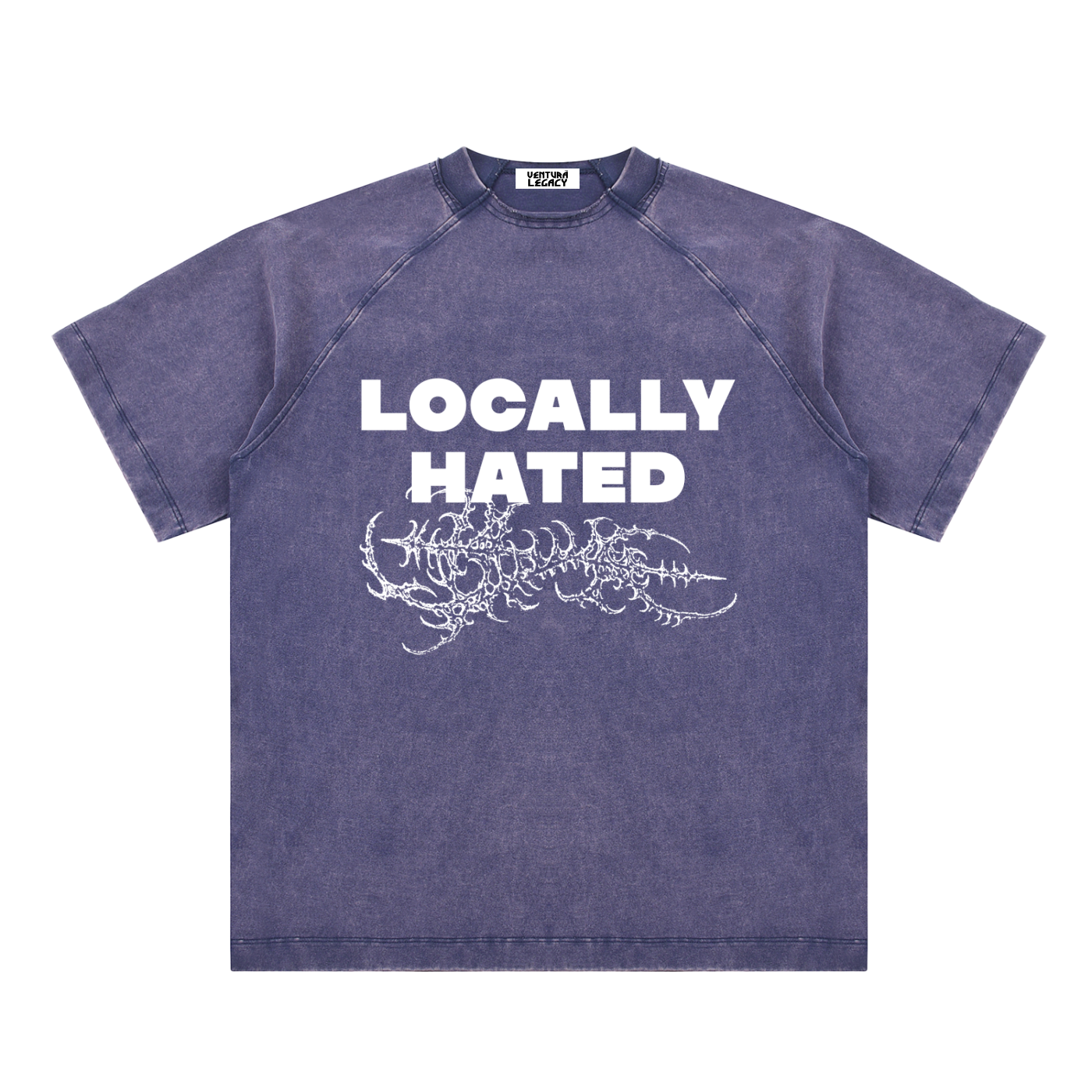 Ventura Legacy | Vintage Washed Raglan Cotton T-Shirt Hated