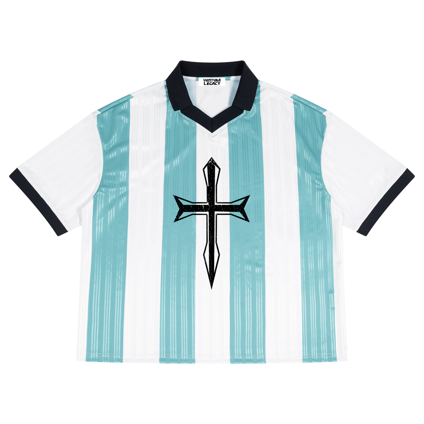 Ventura Legacy | Unisex Boxy Striped Collared Soccer Jersey Northmark