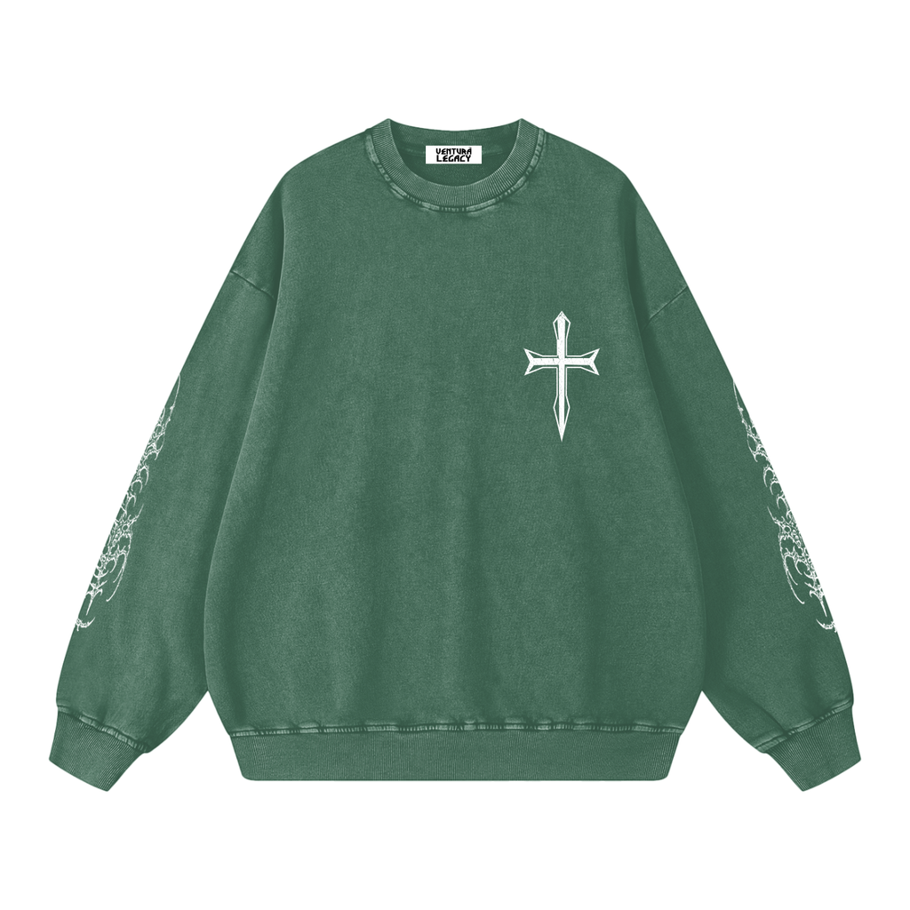 Snow Washed Oversized Sweatshirt