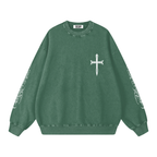 Snow Washed Oversized Sweatshirt