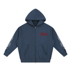 Zip Boxy Hoodie Drain