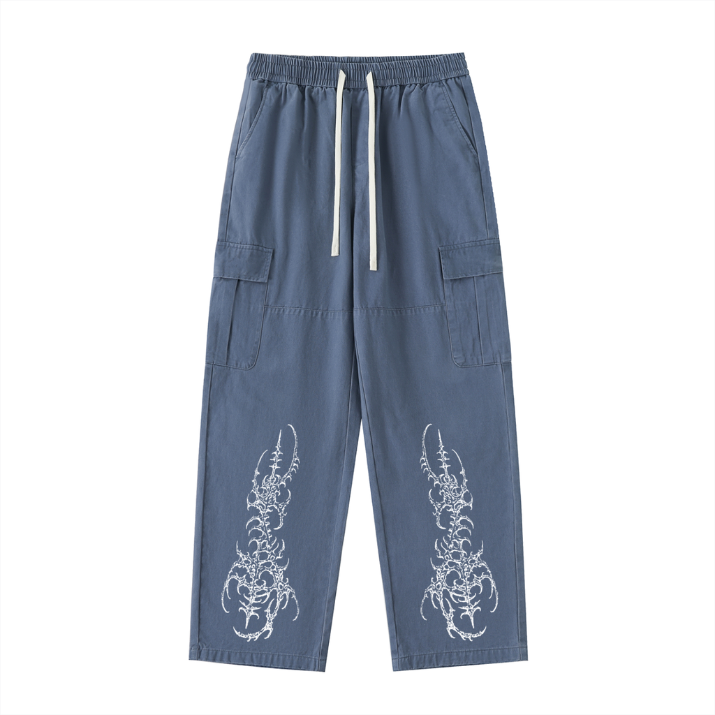 Ventura Legacy | Drawstring Waist Straight-Leg Cargo Pants Zombre