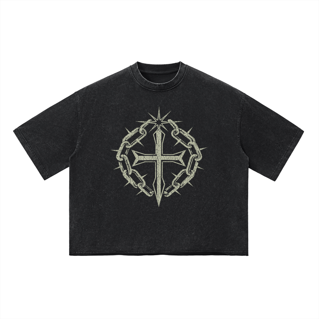 Unisex Vintage Wash Boxy T-Shirt