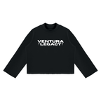 Ventura Legacy | Unisex Mock Neck Raw Edge Boxy Sweatshirt Xebec