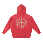 Snow Wash Fleece Oversize Hoodie