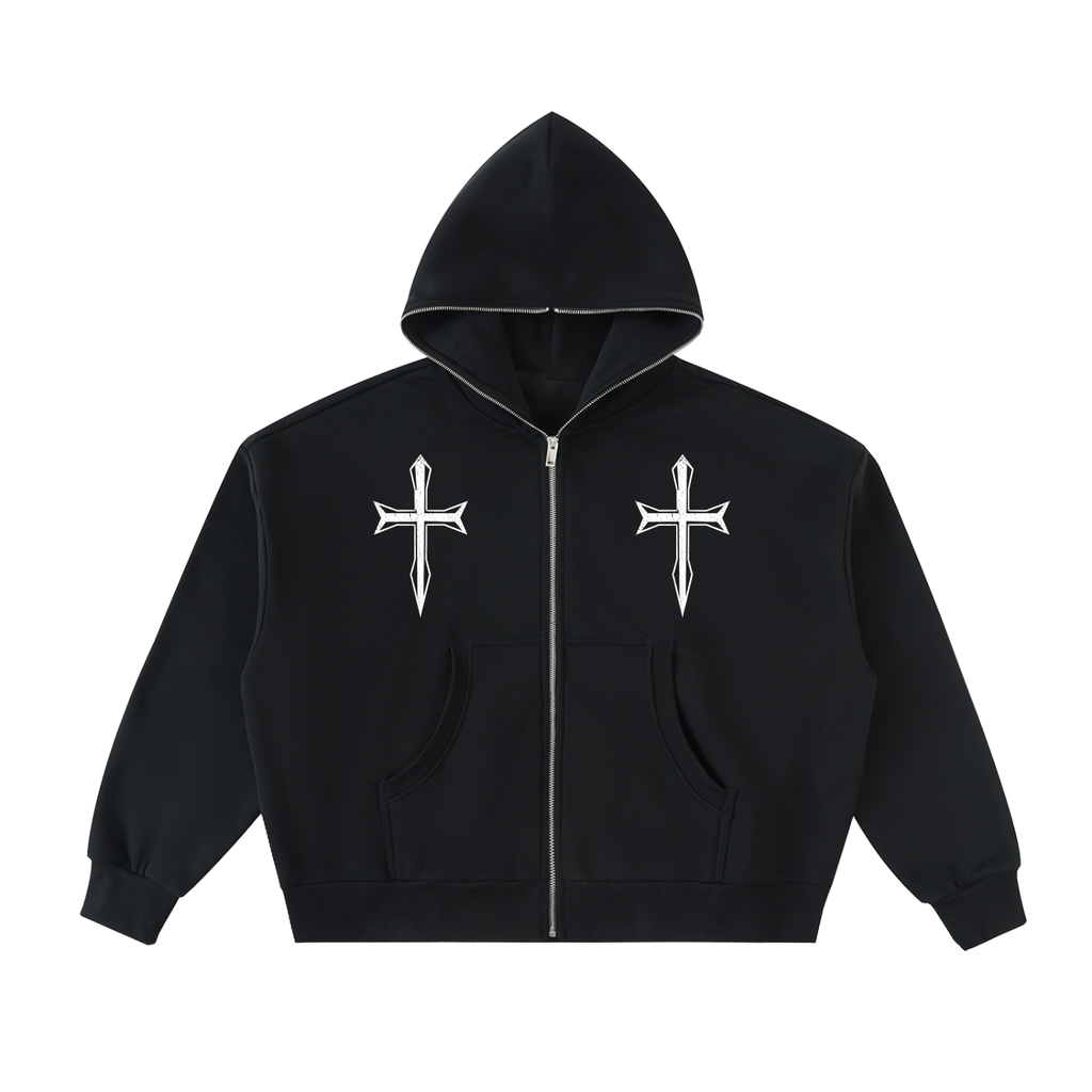 Ventura Legacy | Fleeced Full-Zip Boxy Hoodie Xebec