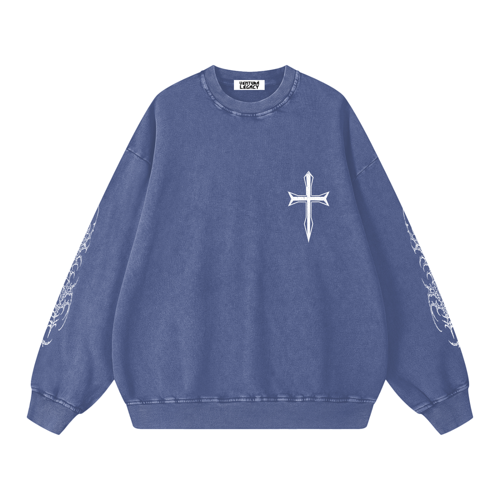 Snow Washed Oversized Sweatshirt