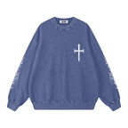 Snow Washed Oversized Sweatshirt