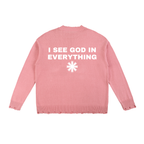Ventura Legacy | Vintage Washed Hand-Frayed Sweater I See God