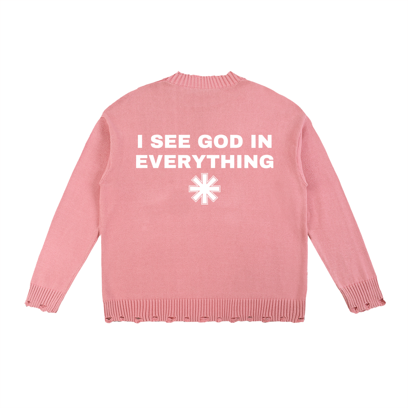 Ventura Legacy | Vintage Washed Hand-Frayed Sweater I See God