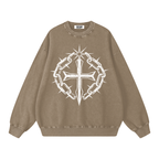 Snow Washed Oversized Sweatshirt