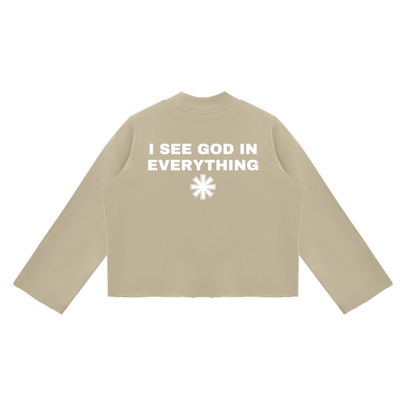 Ventura Legacy | Unisex Mock Neck Raw Edge Boxy Sweatshirt I See God