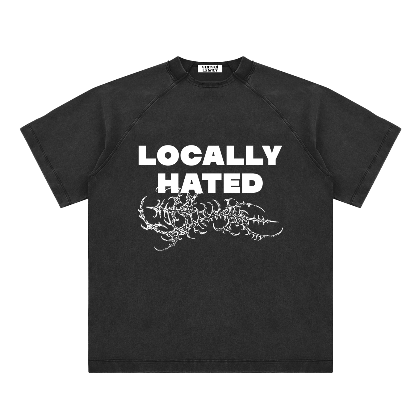 Ventura Legacy | Vintage Washed Raglan Cotton T-Shirt Hated