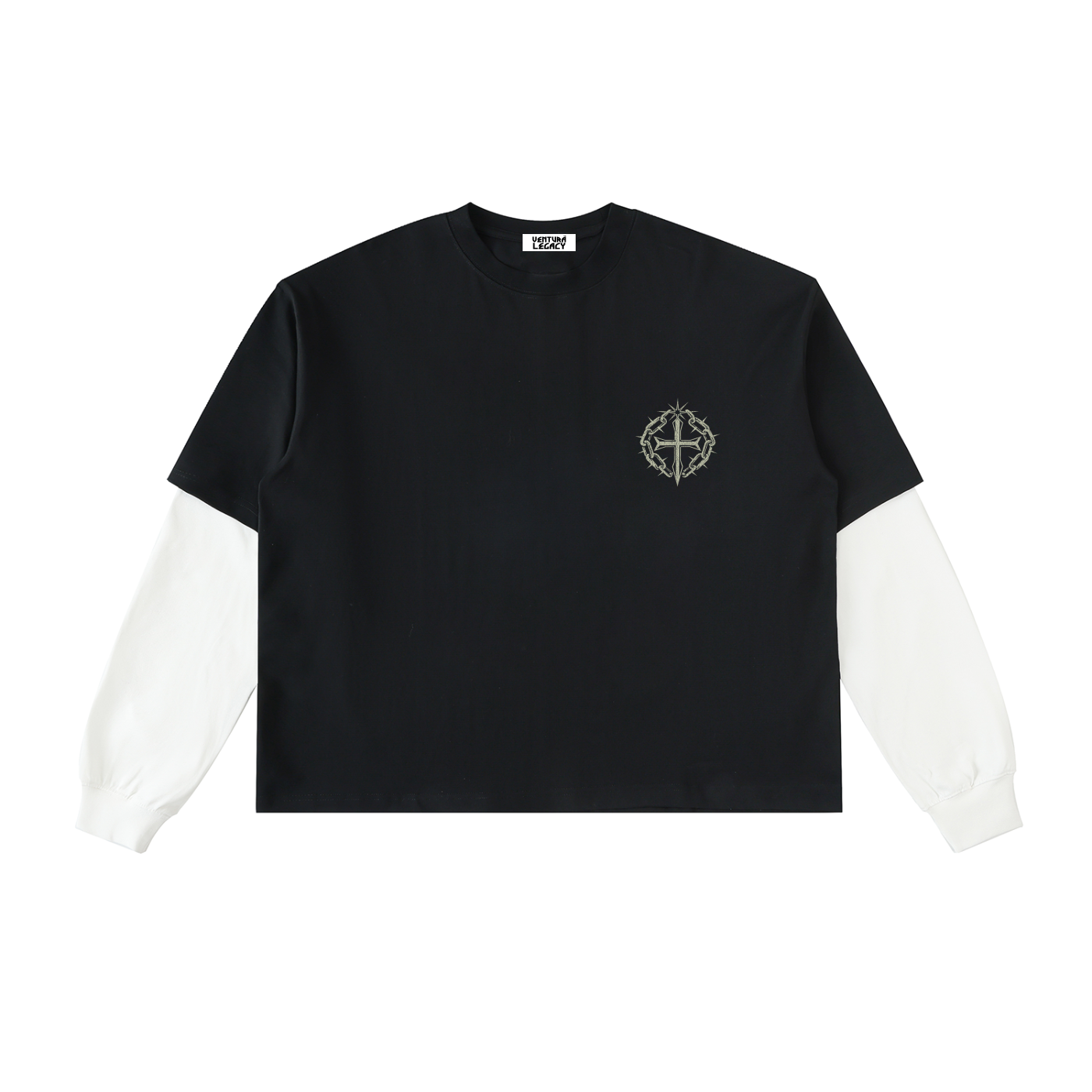 Ventura Legacy | Layered Contrast Sleeve Cotton T-Shirt Northmark