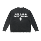 Ventura Legacy | Vintage Washed Hand-Frayed Sweater I See God