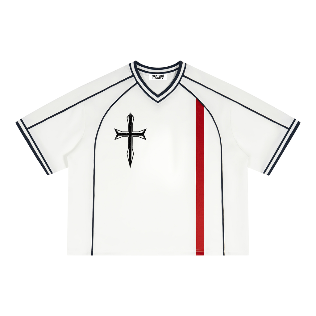 Unisex Boxy V-Neck Soccer Jersey