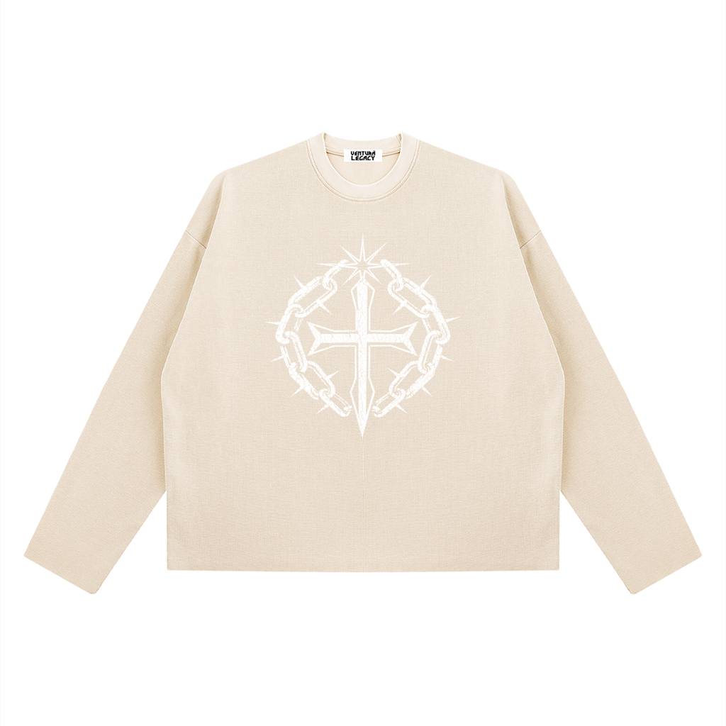 Ventura Legacy | Unisex Vintage Wash Boxy  Waffle Raw Edge T-Shirt Northmark