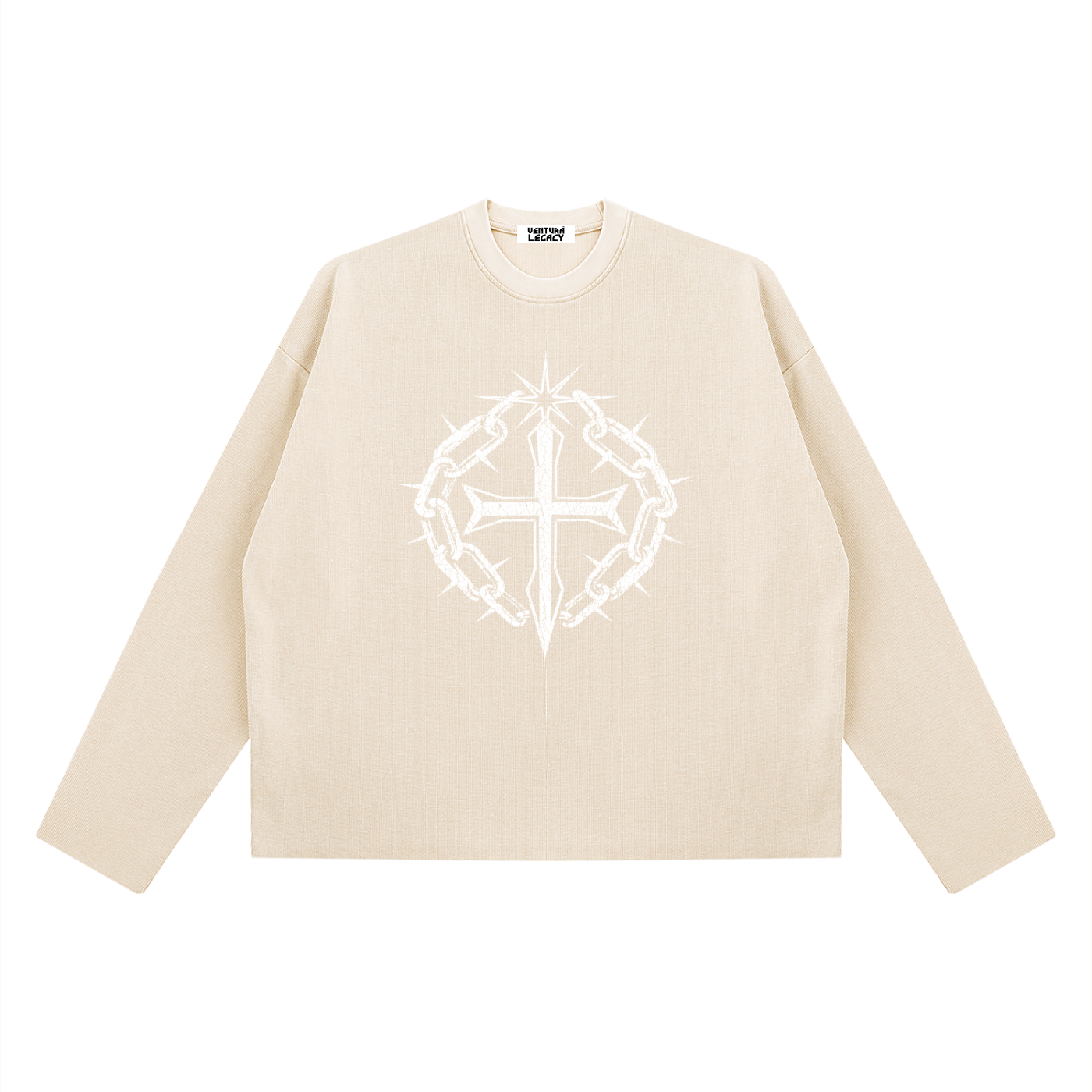 Ventura Legacy | Unisex Vintage Wash Boxy  Waffle Raw Edge T-Shirt Northmark
